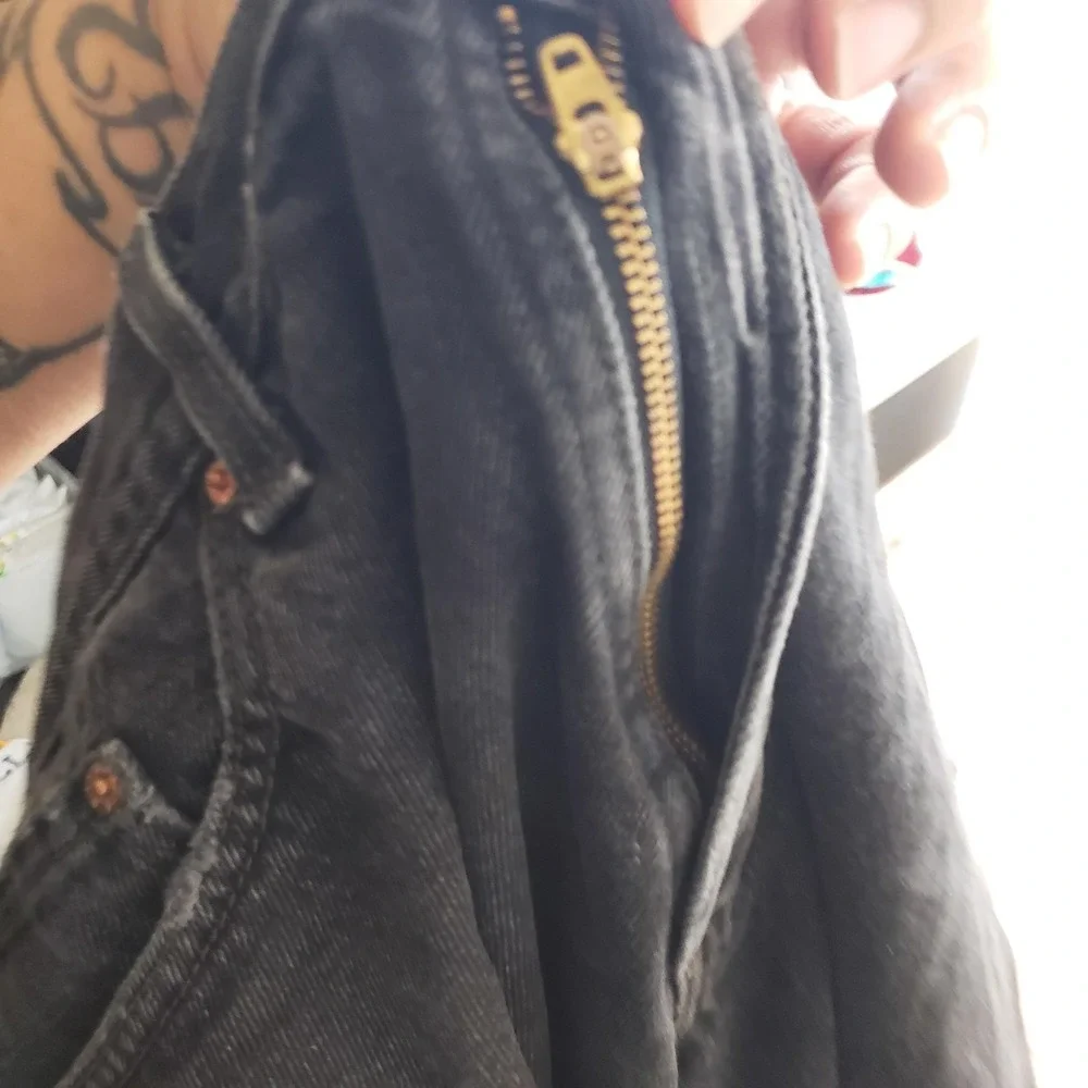 VINTAGE Levis 505 Jeans Mens‎ 38x30 Black Regular Straight Leg Outdoor Adult *